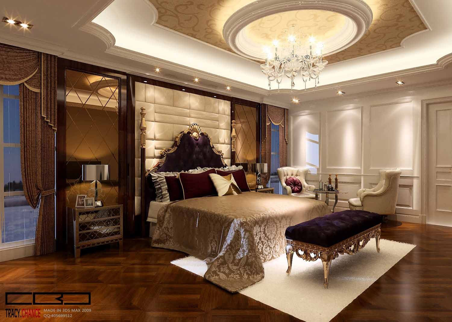 3dmax精细欧式主卧模型.jpg