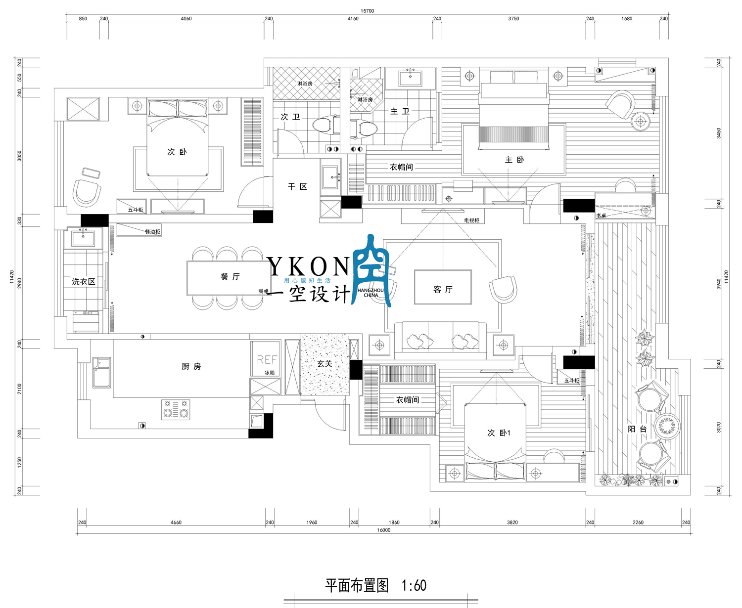 户型平面布置图