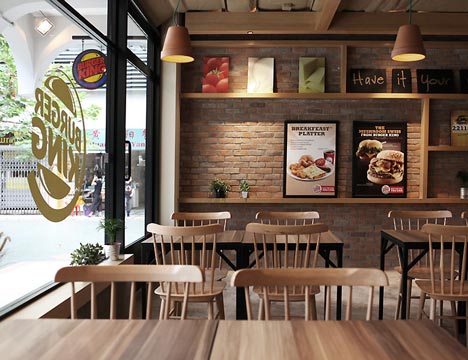 新加坡汉堡王餐厅 - 公装及住宅设计作品实景案