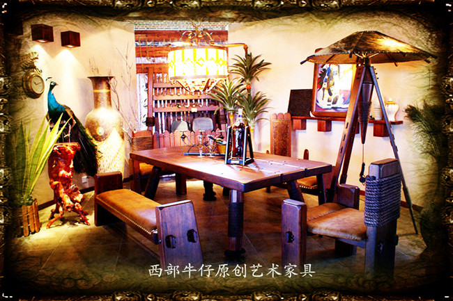 餐厅系列，斑马木餐桌让浮燥瞬间平息下来.jpg