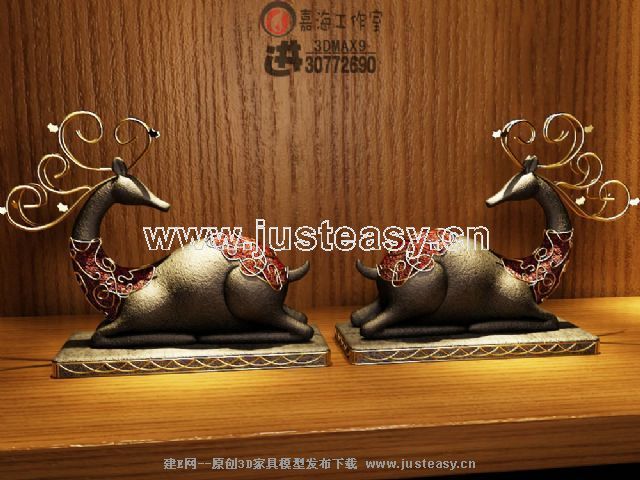 东南亚风情卧鹿摆设.jpg