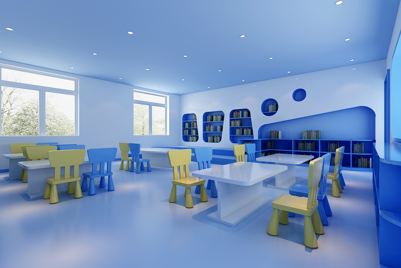 幼儿园的设计 - 室内渲染与表现 效果图\/手绘作