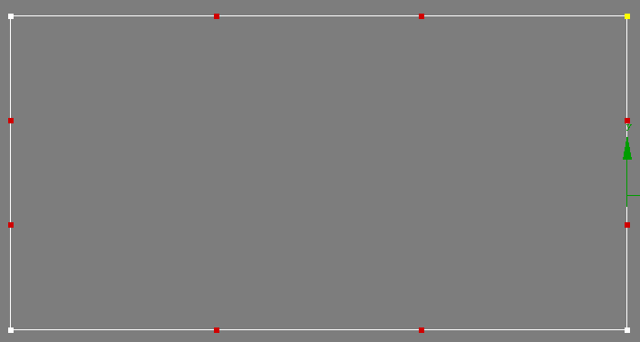 要将两个红点彼此连接形成一个完整的矩形可以编辑。