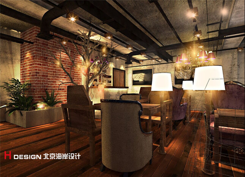 咖啡馆设计|咖啡之翼武清店—北京海岸设计