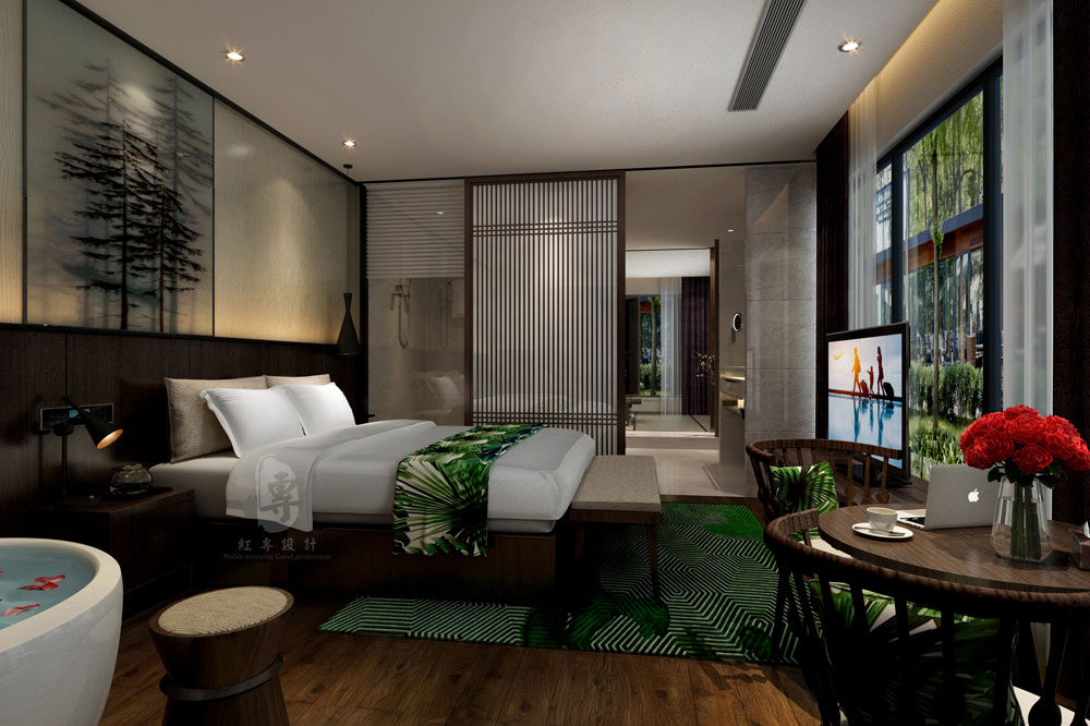 三亚星级酒店设计公司-红专设计 | 昆明航城国际花园酒店
