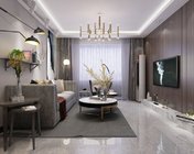 后现代简约黑白灰客餐厅 max2016 贴图材质灯光齐全+效果图