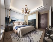 新中式卧室 max2014 贴图灯光材质参数基本齐全+效果图