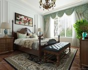 美式卧室 max2014 贴图灯光材质齐全+效果图