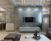 现代客厅-3d2009max+材质贴图，含灯光