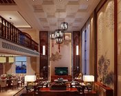 新中式风格别墅客餐厅+起居室模型 max2011 附贴图灯光材质