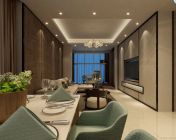 现代客餐厅-max2010-带贴图+效果图