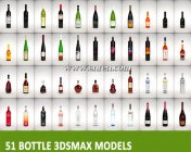 51个酒瓶模型集合下载 带贴图