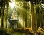 【未来生态建筑】Single Pole House 森林中的精灵别墅