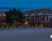 简中式室外度假村-max2012模型 贴图材质灯光