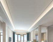 清新风现代样板间客厅、餐厅-max2012-带贴图+效果图