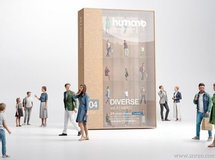 20个三维人物3D模型 Humano 3D people Vol. 04 Diverse