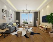 现代风格客厅+餐厅+过道 max2012 带贴图+效果图