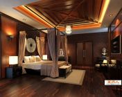 东南亚风格卧室模型-max2012+贴图材质+效果图