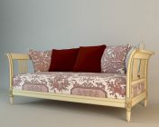木质双人沙发单体模型