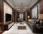 轻奢小现代客餐厅 max2012 无贴图+效果图