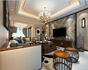 新中式客餐厅 max2012版 贴图灯光材质都有+效果图