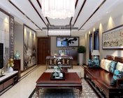 新中式全模客餐厅+厨房+卧室 max2014 带贴图材质灯光+效果图