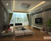 现代客厅-max2011带贴图材质灯光