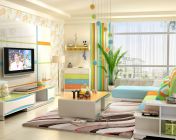 彩虹客厅-3DMAX2013-灯光材质都有  无贴图