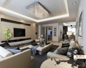 现代客厅+餐厅模型下载-max2011-带贴图