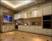 简欧厨房橱柜模型 max2012版 带贴图+效果图
