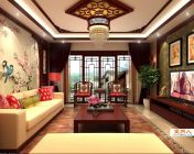 中式客厅-餐厅-走廊-max2009版-带贴图