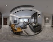 现代台式客餐厅全景 MAX2014 贴图灯光材质齐全