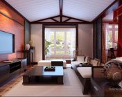 浓郁东南亚风格成套模型下载,含客厅,卧室