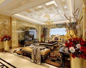 奢华全石材欧式客餐厅 max2012 贴图灯光材质齐全+效果图