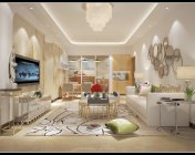 现代客餐厅+小孩房 max2010 带贴图灯光材质+效果图