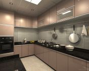 现代厨房模型-10版本  带贴图灯光材质+效果图