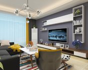 现代客餐厅 max2014 带贴图+效果图