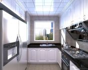 厨房模型-带贴图材质灯光-10版+效果图
