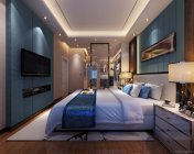 现代卧室带衣帽间 max2012 带贴图+效果图