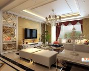 欧式客厅-2009版本-带贴图型材质灯光全