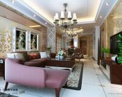 简欧式客厅模型-max2012-贴图灯光材质齐全
