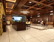 别墅地下一层客厅+高尔夫+台球+酒吧+棋牌-max2011-带贴图