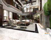 中式别墅客厅-max2012-贴图灯光材质齐全