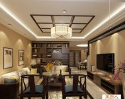 中式客餐厅-MAX2011-带贴图