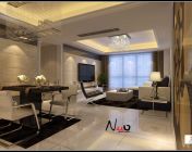 现代家装客厅模型下载--max2009、灯光材质齐全。