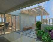阳台花园-max2011-含贴图灯光及材质+效果图
