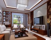 中式客厅+餐厅-max2012版-带贴图+效果图