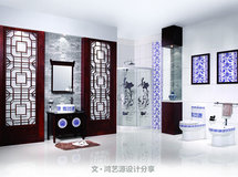 将青花与室内设计结合，会将是怎样的风景？