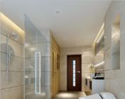 简单大气卫生间 玻璃淋浴室 贴图材质灯光齐全 max2011