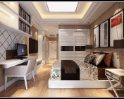 单身公寓模型-max2012 带贴图+效果图